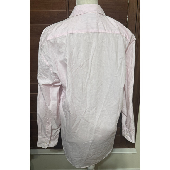 Vintage 90s Las Olas Butterfly Embroidered Pink Striped Shirt Womens L button up - Picture 5 of 8